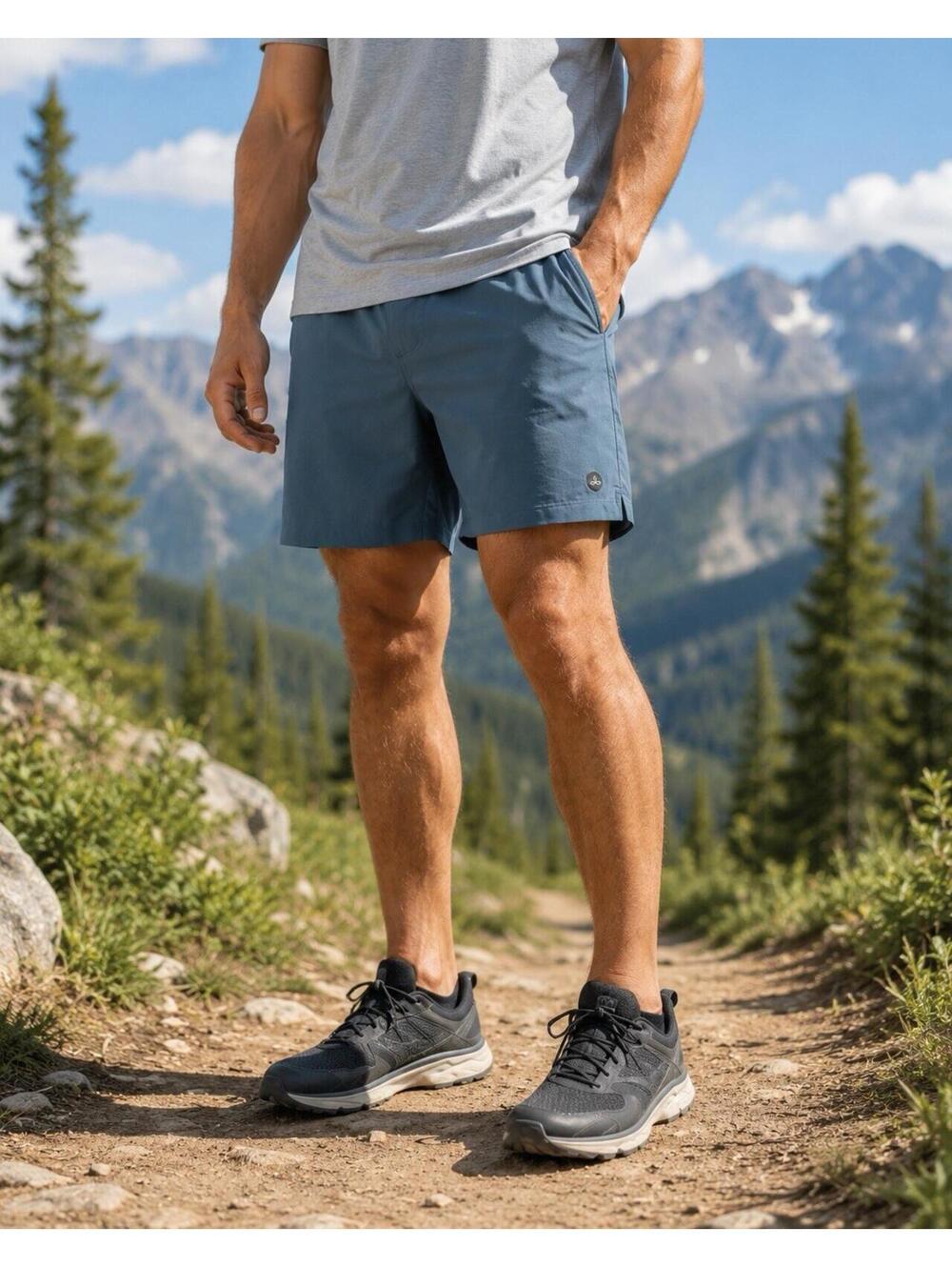 Prana Peak To Pavement Lined Running Shorts Men’s XL Blue NWT Trail Athletic